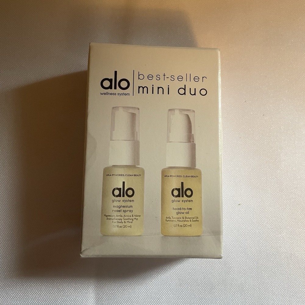 Alo Best Seller Mini Duo Glow System Magnesium Reset Spray & Glow Oil Alo Yoga